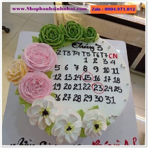 Bánh Sinh Nhật Cuốn Lịch - CL36